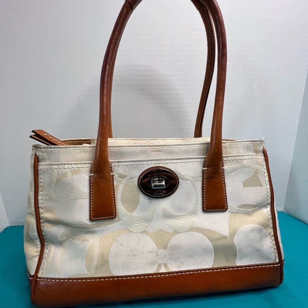 Coach canvas and leather